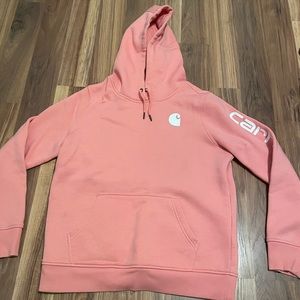 Wormns Carhartt Relaxed Fit Mid-weight Logo Sleeve Hoody Sweatshirt